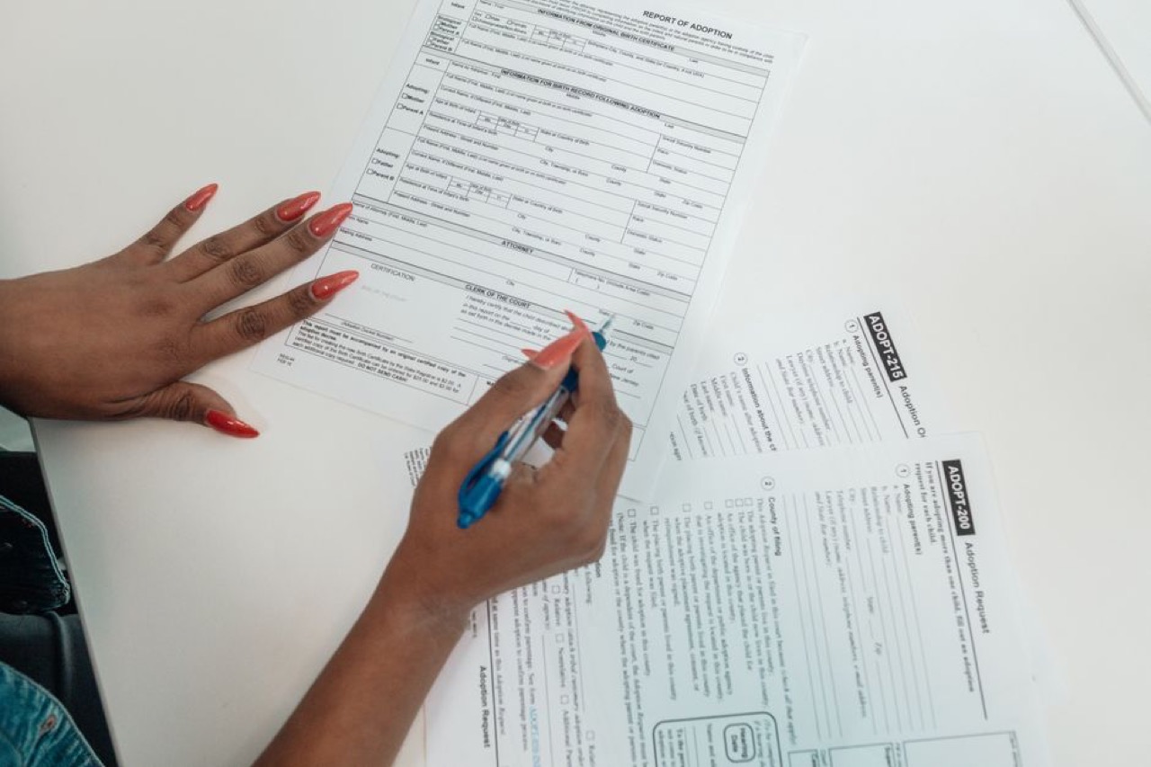 Filling in a form with pen - Debt repayment proposal letter to creditors (template)